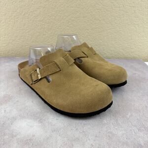 Guoluofei Deutschland Design Clogs Mules EUR 45-Mens US Sz 11-11.5 Brown Leather